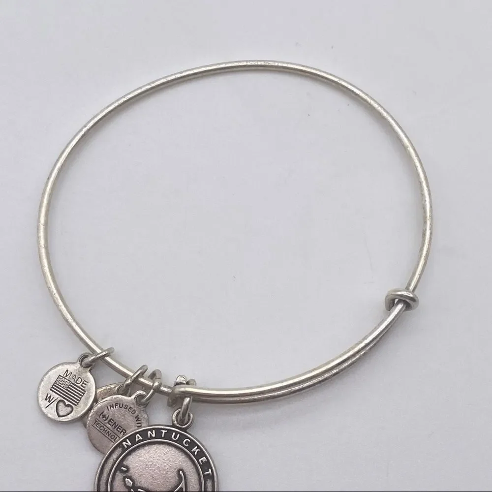 Alex and Ani Nantucket‎ Island Silver tone bracelet